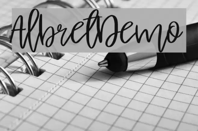 AlbretDemo Font examples