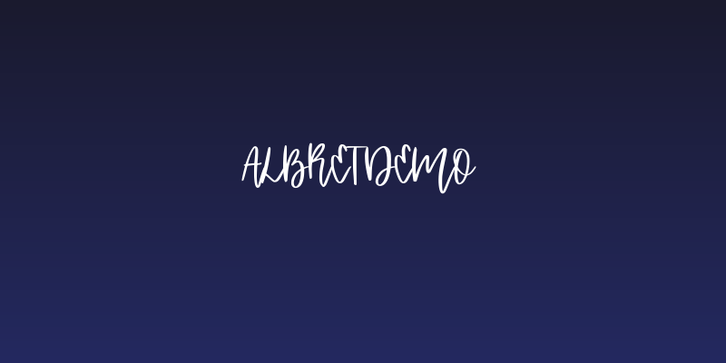 AlbretDemo Social Header