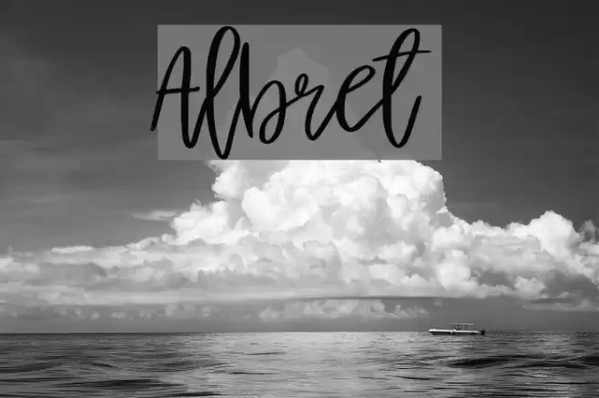 Albret Font examples