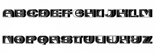 Album Filled Regular Schriftart Groß