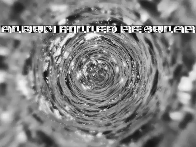 Album Filled Regular Font examples