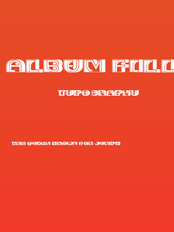 Album Filled Regular Poster