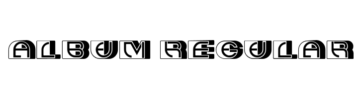 Album Regular  フリーフォントのダウンロード