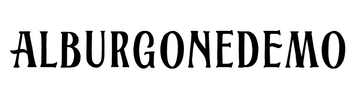 AlburgoneDEMO  Frei Schriftart Herunterladen