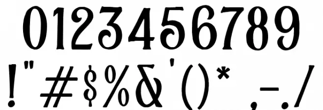 AlburgoneDEMO Font OTHER CHARS