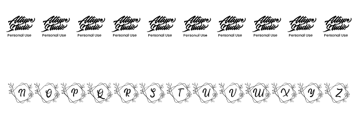 Alche Monogram Regular Font OTHER CHARS