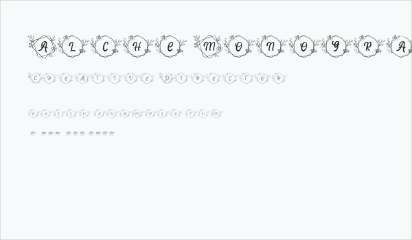 Alche Monogram Regular Business Card