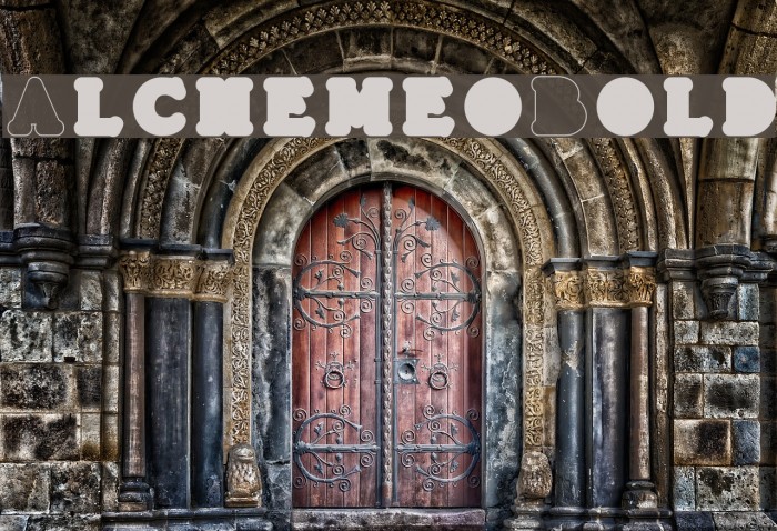 AlchemeoBold Font examples