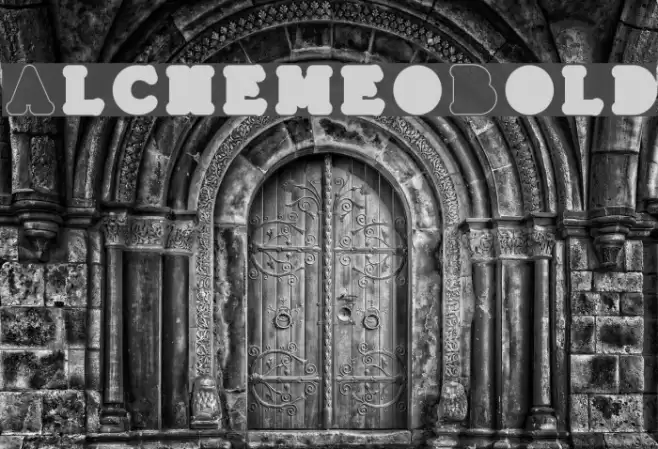 AlchemeoBold Font examples