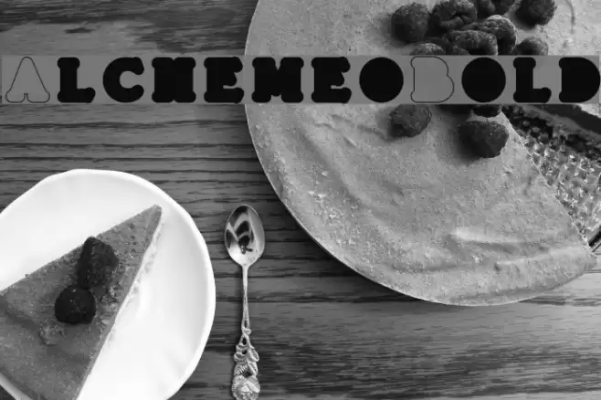 AlchemeoBold Font examples