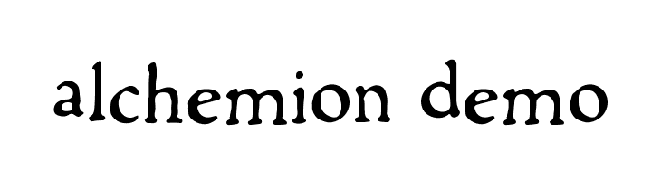 Alchemion Demo  免费字体下载