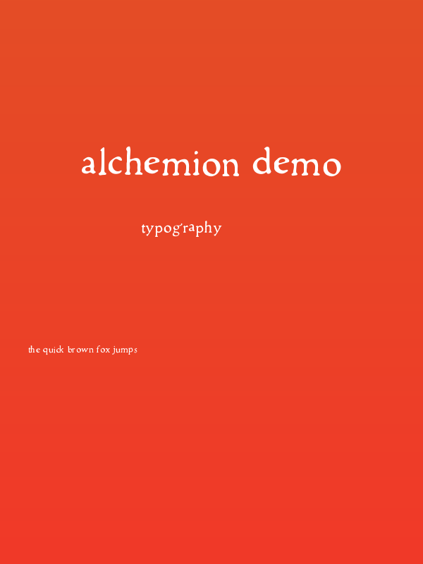 Alchemion Demo Poster