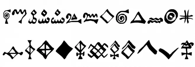 Alchemist Symbols フォント 大文字
