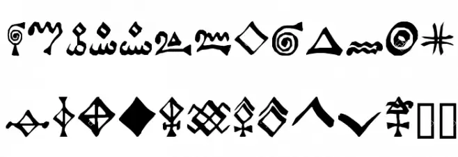 Alchemist Symbols Font Litere mici
