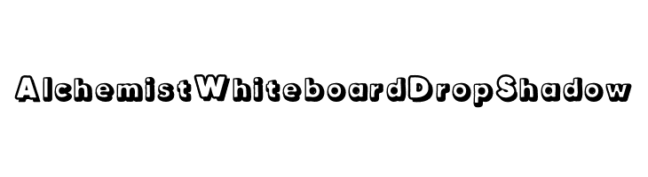 Alchemist Whiteboard Drop Shadow  Скачать бесплатные шрифты