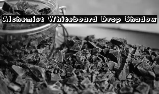 Alchemist Whiteboard Drop Shadow Font - Free Download (TTF/O
