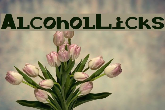 Alcohol-Licks Font examples