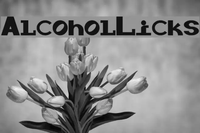 Alcohol-Licks Font examples