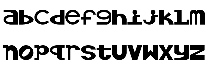 Alcohol-Licks Font LOWERCASE