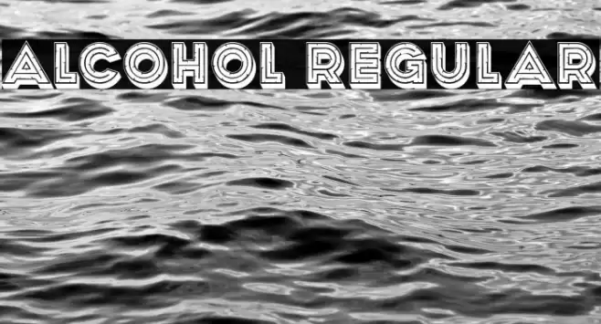 Alcohol Regular Font examples