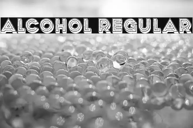 Alcohol Regular Font examples
