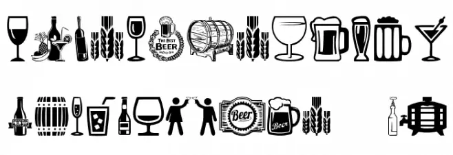 Alcohol फ़ॉन्ट लोअरकेस