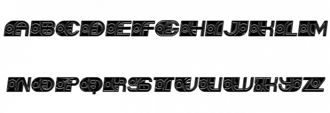 Alcoholic Italic फ़ॉन्ट अपरकेस