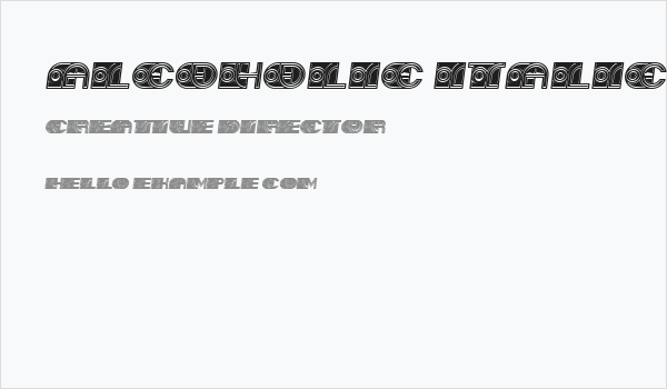 Alcoholic Italic Business Card