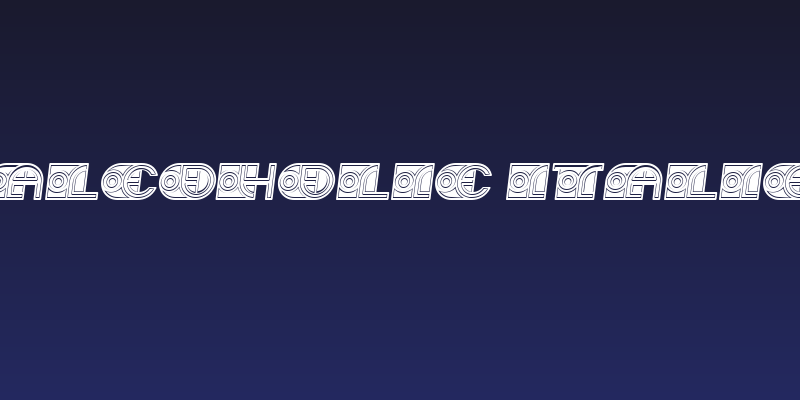 Alcoholic Italic Social Header