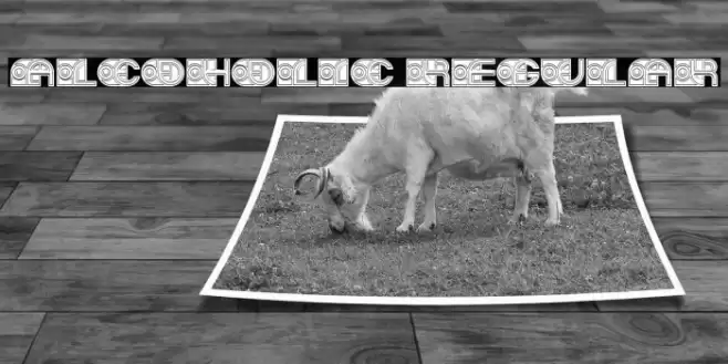 Alcoholic Regular Font examples