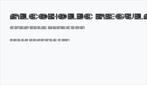 Alcoholic Regular Business Card