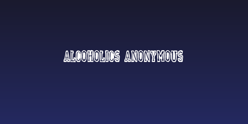Alcoholics Anonymous Social Header