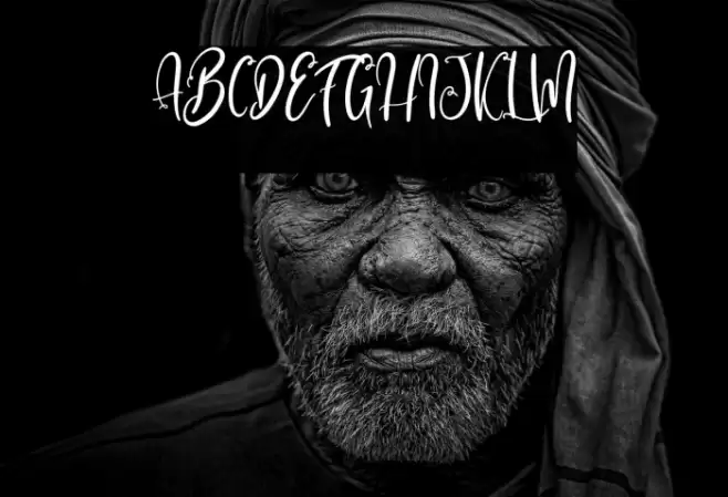 Alcott Galliana Font examples