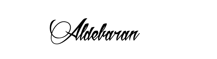 Aldebaran Font