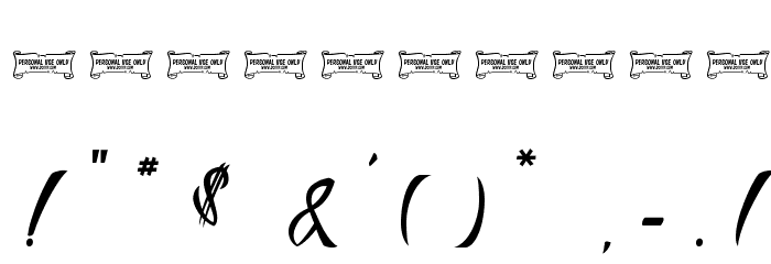 Aldebaran Font OTHER CHARS