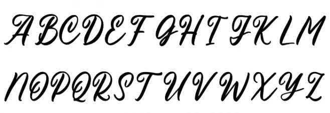 Alderlite Personal Use Schriftart Groß