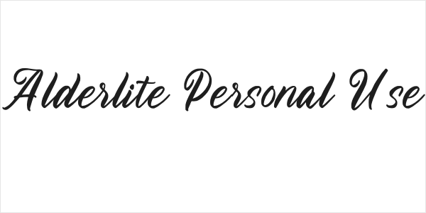 Alderlite Personal Use Logo