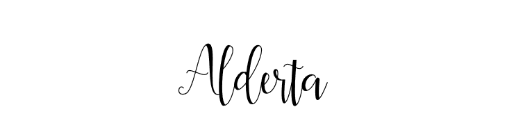 Alderta  Free Fonts Download