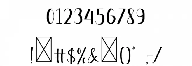 Alderta Font OTHER CHARS