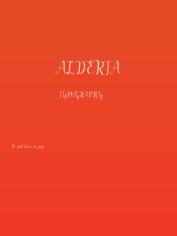 Alderta Poster