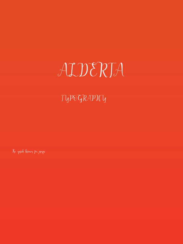 Alderta Poster