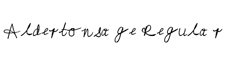 Aldertonsage Regular Font