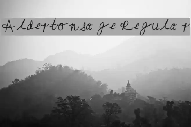 Aldertonsage Regular Font examples