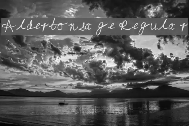 Aldertonsage Regular Font examples