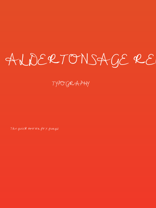Aldertonsage Regular Poster