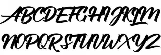 AldhyaksaPersonalUse Font Litere mari