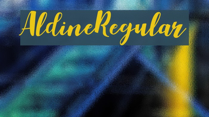 Aldine-Regular Font examples