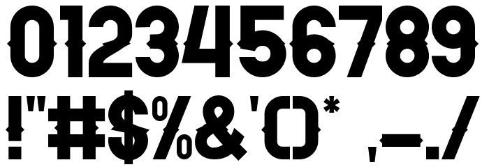 AldivaroDemo Font OTHER CHARS
