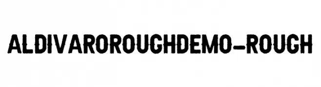 AldivaroRoughDemo-Rough  les polices de caractères gratuit tlcharger