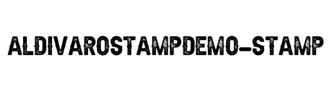 AldivaroStampDemo-Stamp  les polices de caractères gratuit tlcharger